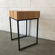 Reclaimed Maple Block Side Table
