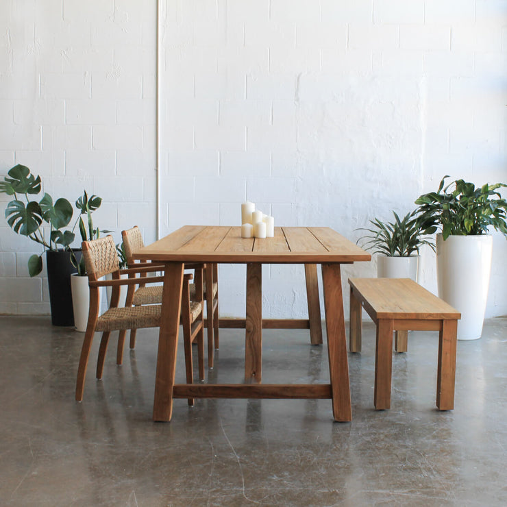 Vittoria Teak Dining Table - Indoor / Outdoor Dining Table - Floor Model