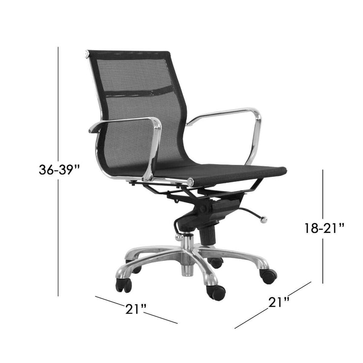 Low Back Mesh Office Chair Dimensions