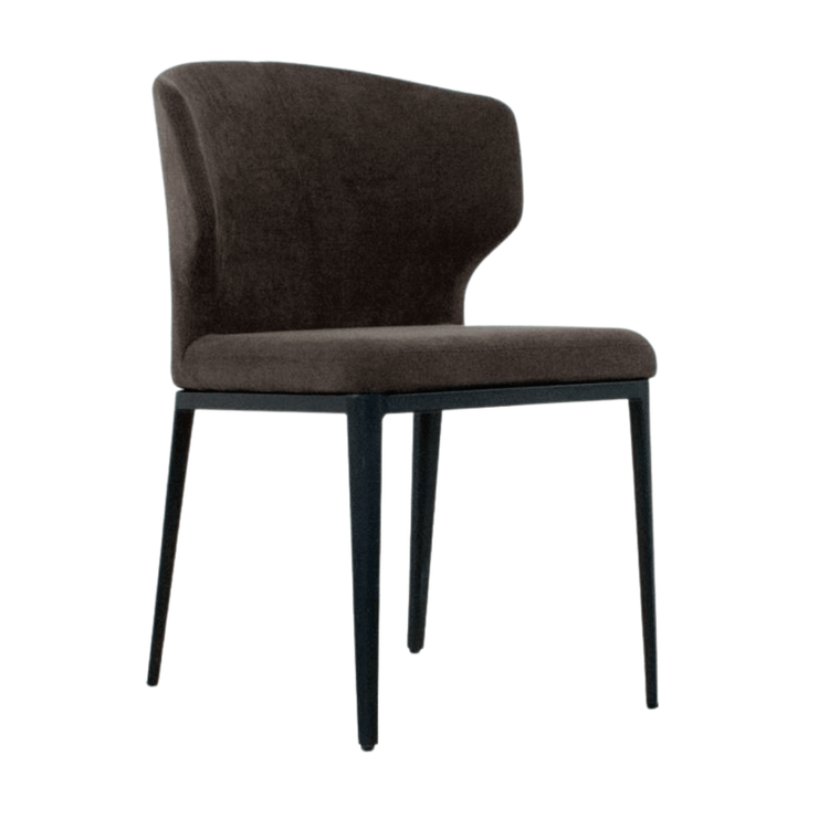 Thurston Fabric Dining Chair With Black Metal Base