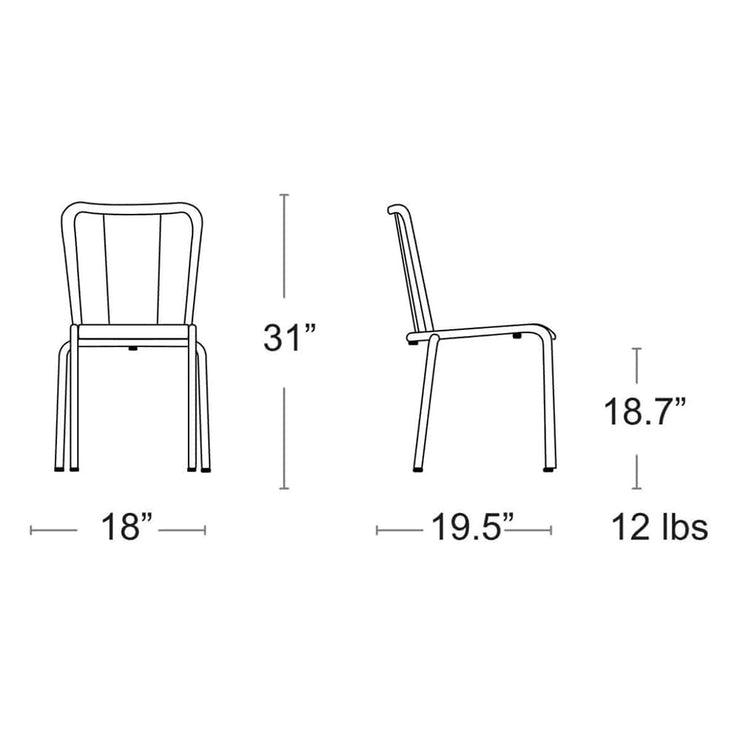 Adico 786A Indoor / Outdoor Side Chair