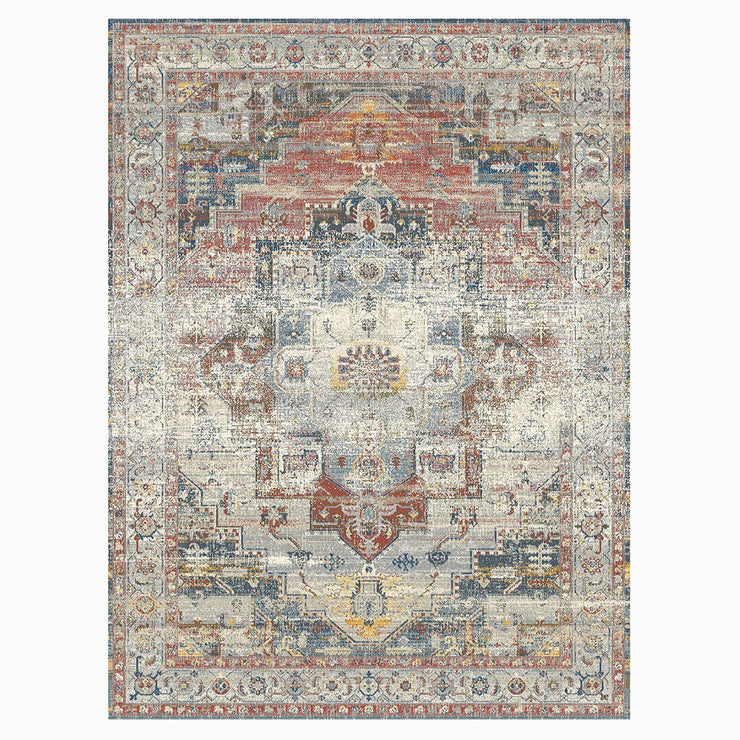 Heirloom Red Grey Rug