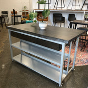 Oracle Island  With Drawers Live Edge Maple - Floor Model