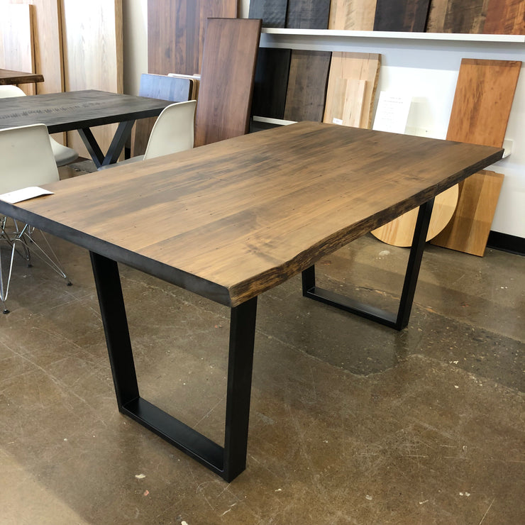 Davis Live Edge Vintage Maple Dining Table Carson-Floor Model