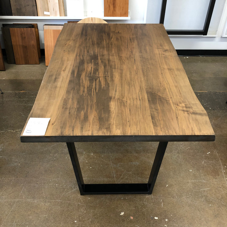 Davis Live Edge Vintage Maple Dining Table Carson-Floor Model