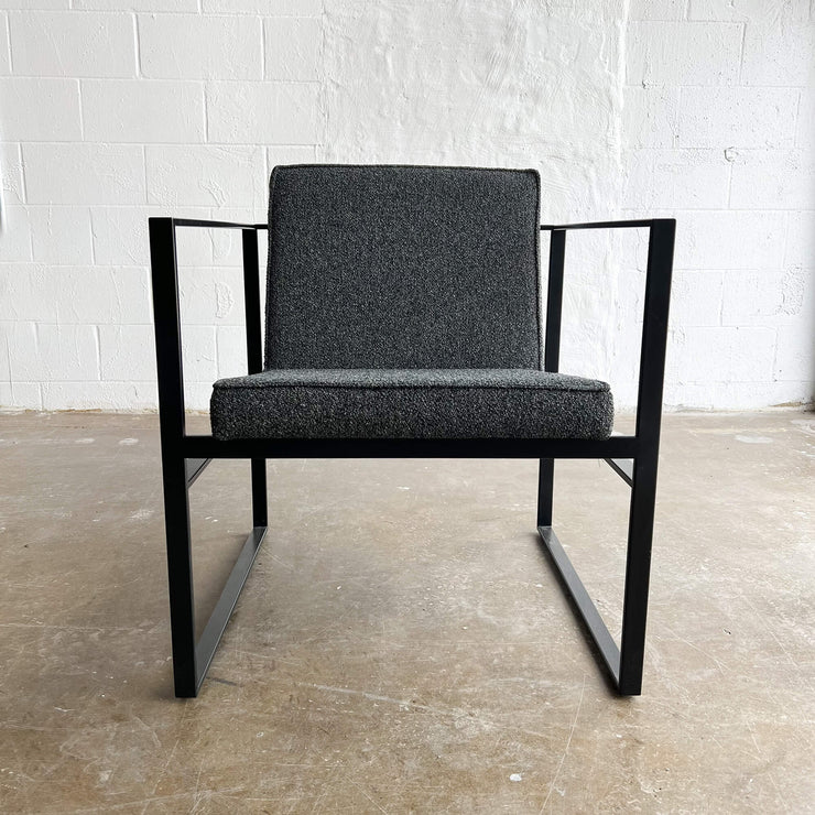 Cube Metal Lounge Armchair - Floor Model