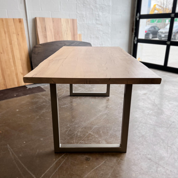Live Edge Vintage Maple Dining Table - Floor Model