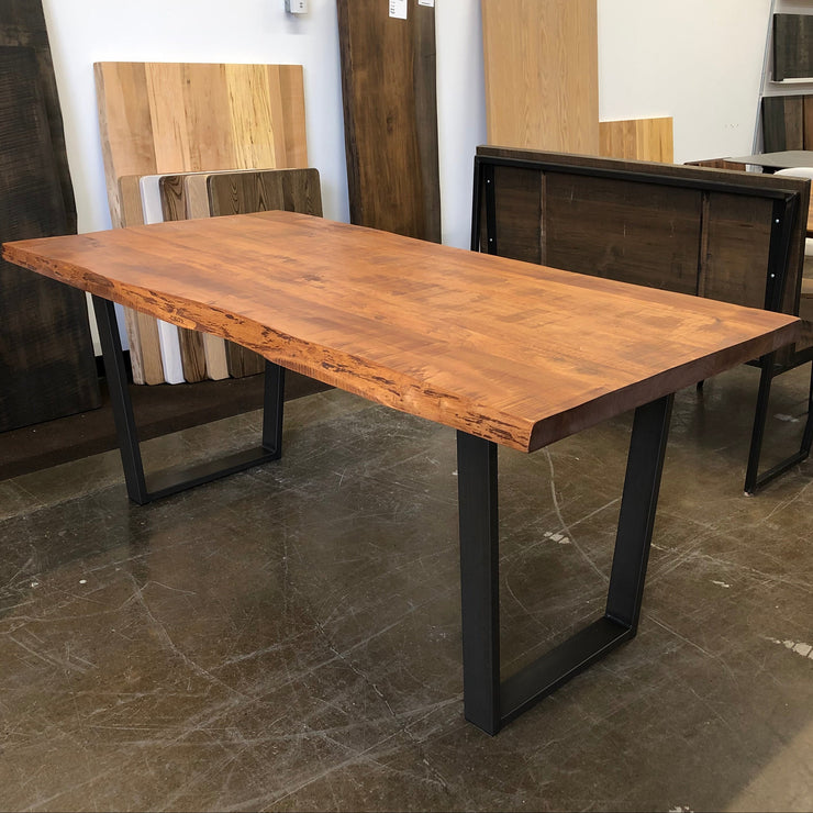 Davis Live Edge Heritage Maple Dining Table-Floor Model