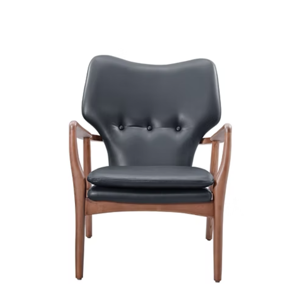 Peggy Leatherette Accent Chair