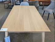 Lars White Oak Dining Table - Floor Model