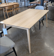 Lars White Oak Dining Table - Floor Model