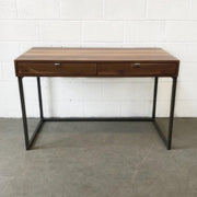 Frasier Desk With Drawers Walnut-Floor Model