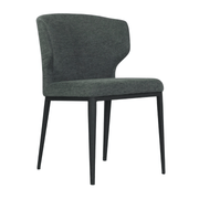 Thurston Fabric Dining Chair With Black Metal Base