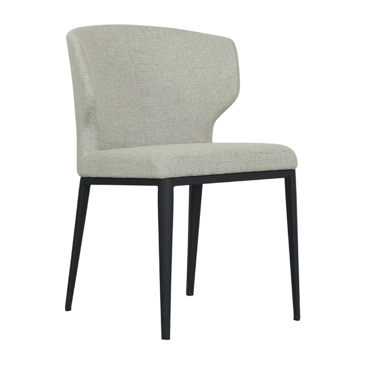 Thurston Fabric Dining Chair With Black Metal Base