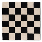 Abstract Hand Tufted Checkered Wool Area Rug