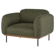 Benson Occasional Chair Green Tweed