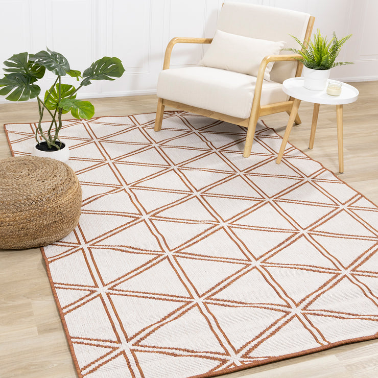 Bristol Rust Reversible Indoor / Outdoor Rug