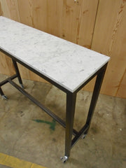 Oracle Carrara Marble Console Table