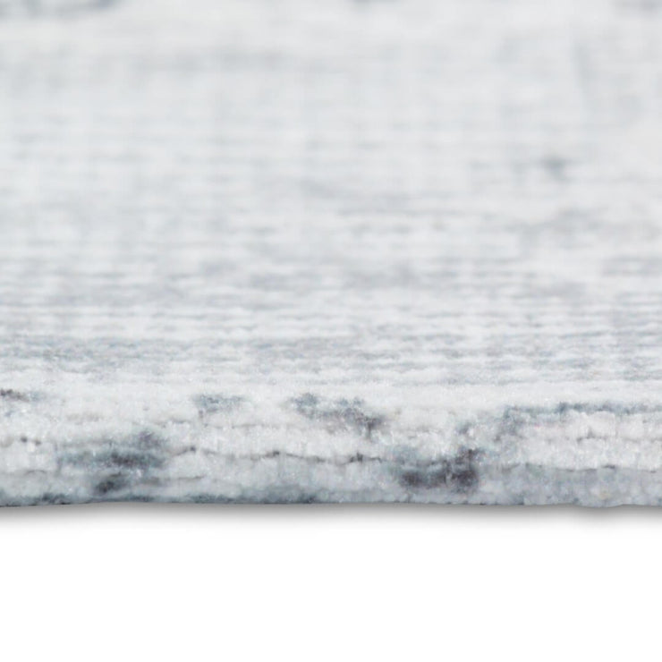 Distressed Grey Washable Rug