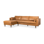 Elton Leather Sectional Sofa