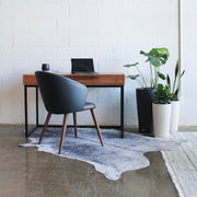 Frasier Walnut Desk With Drawers