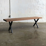 Walnut Logan Bench - Floor Model