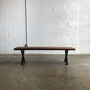 Walnut Logan Bench - Floor Model