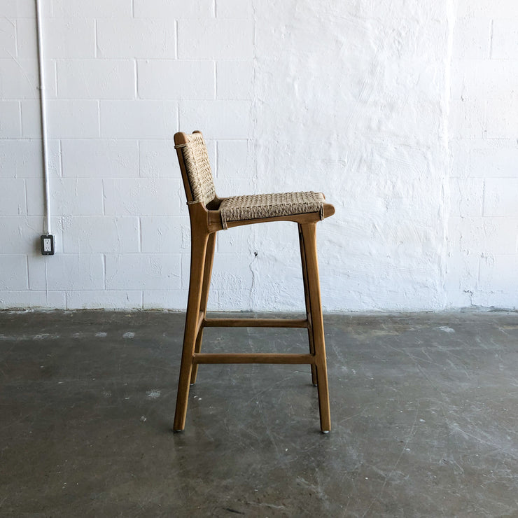 Paramus Teak Indoor / Outdoor Bar Stool - Sample Sale