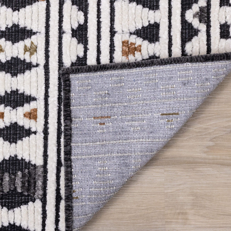 Lawson Black and Rust Rug
