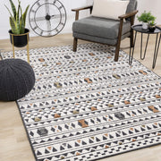 Lawson Black and Rust Rug