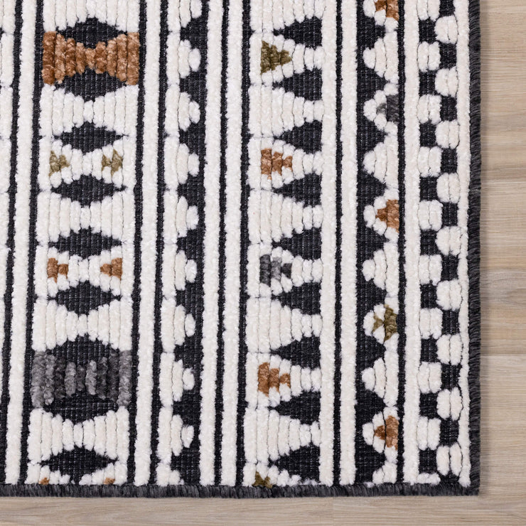 Lawson Black and Rust Rug