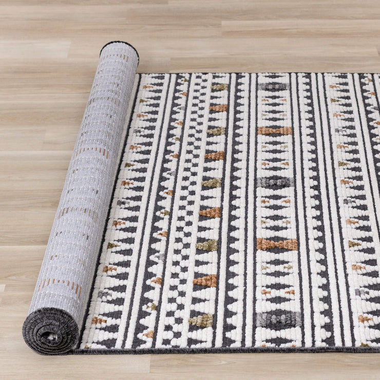 Lawson Black and Rust Rug