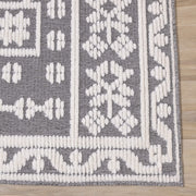 Lawson White and Grey Rug