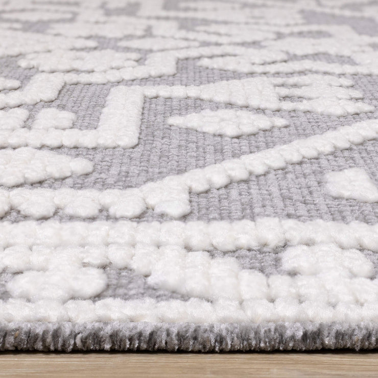 Lawson White and Grey Rug