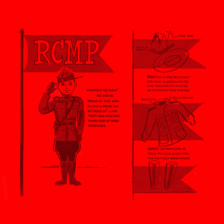 Mounties Pillow by Persnickety Design