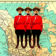 Mounties Pillow by Persnickety Design