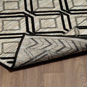 Odessa Black Grey Rug - Indoor / Outdoor Rug