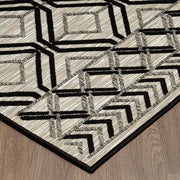 Odessa Black Grey Rug - Indoor / Outdoor Rug