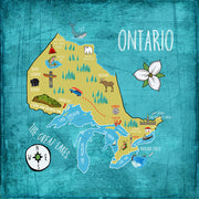 Province Ontario Map Pillow By Persnickety Design