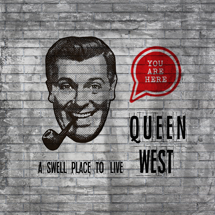 Toronto Queen West Pillow by Persnickety Design