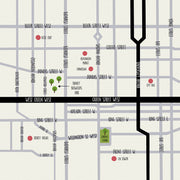 Toronto Queen West Pillow by Persnickety Design