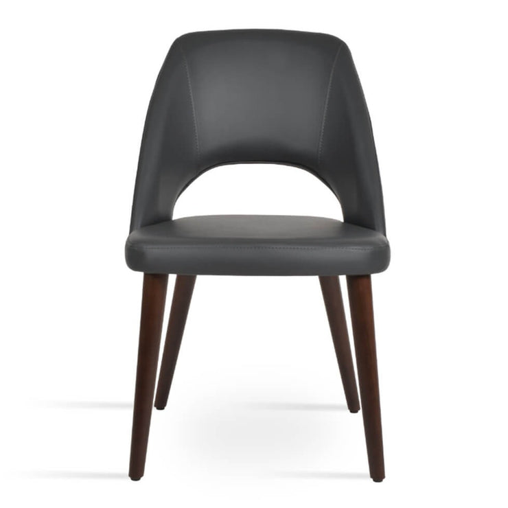 Sabrina Dining Chair Grey Leatherette