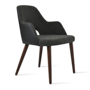 Sabrina Armchair Black Boucle & Leatherette