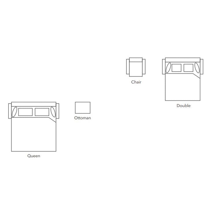 Style 2801 Sleeper Sofa layout