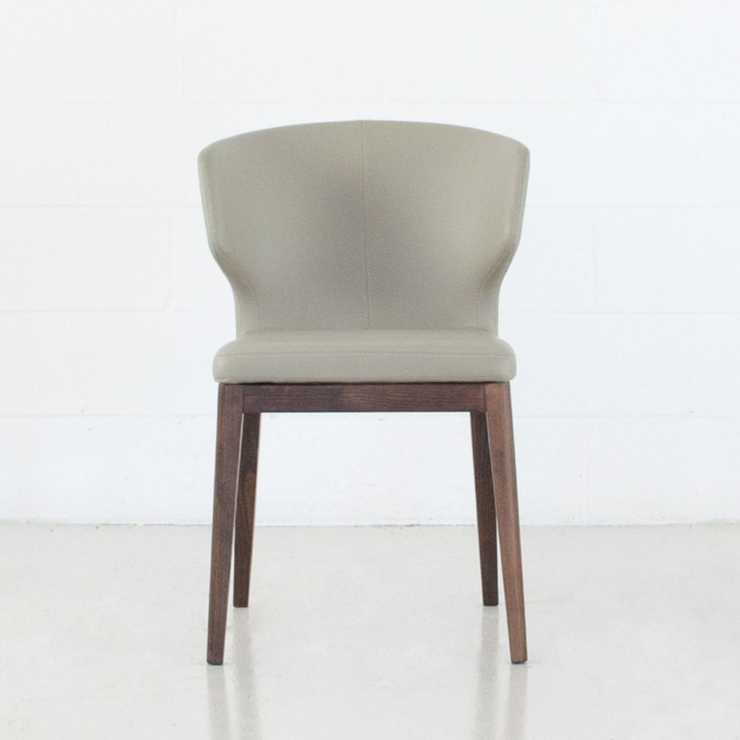 Thurston Leatherette Dining Chair With Wood Base