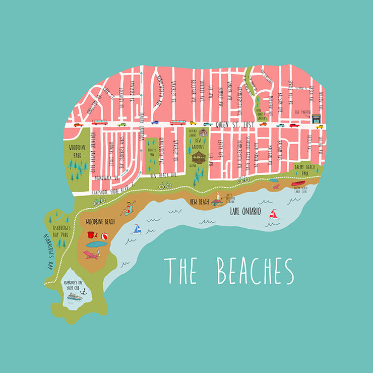The Beaches Pillow by Persnickety Design