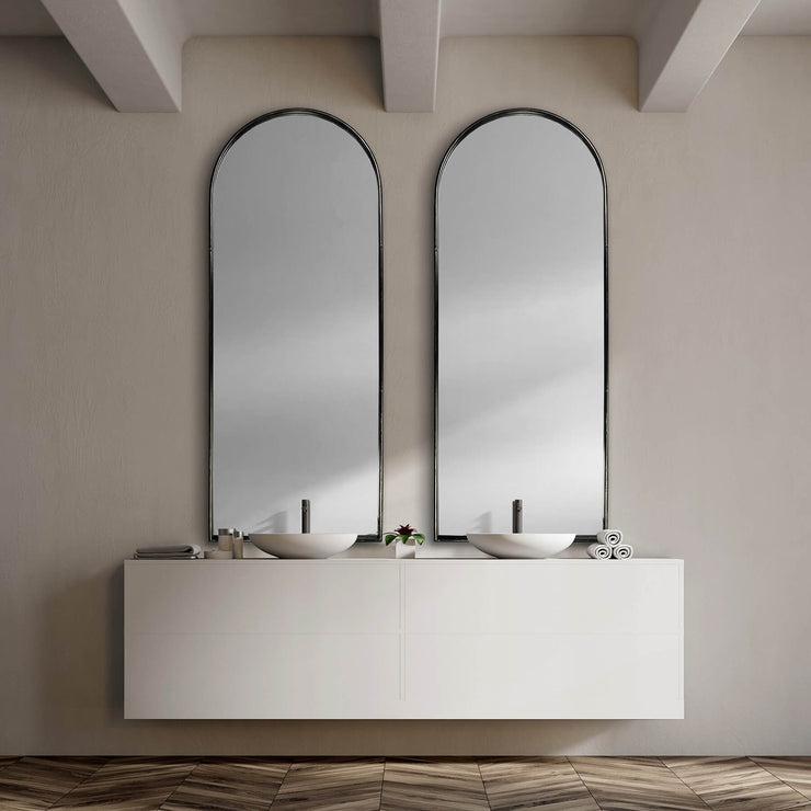 Agatha I Wall Mirror over sinks in bathroom
