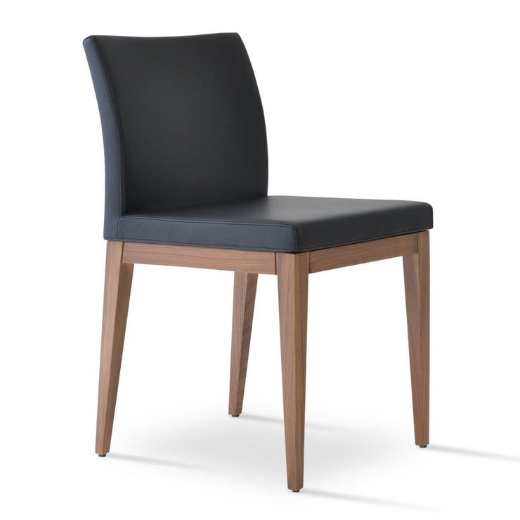 Aria Wood Dining Chair Black Walnut