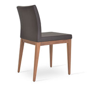 Aria Wood Dining Chair Brown Walnut