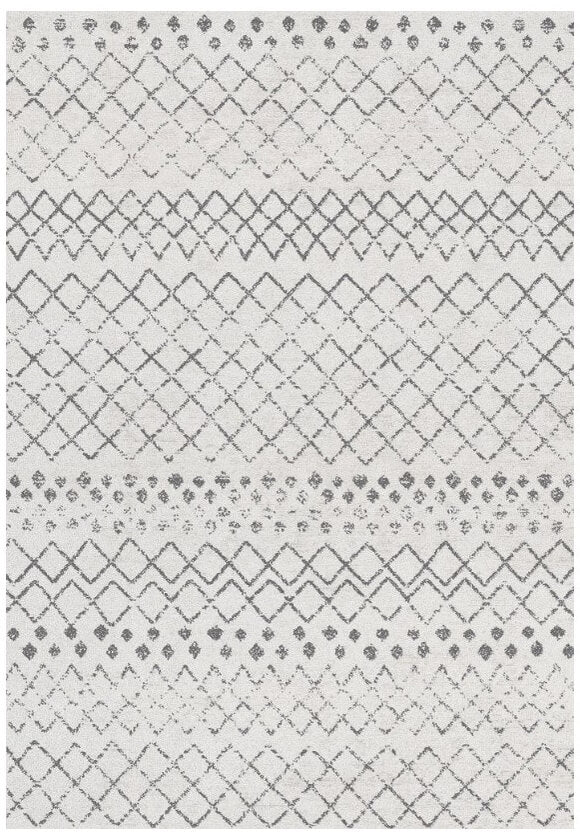 Aura Grey Pattern Washable Rug